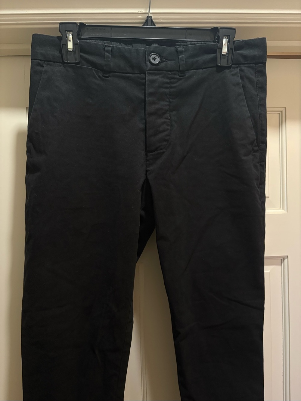 AllSaints Black Slim Chinos